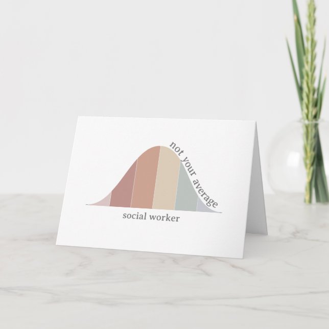 Nicht der durchschnittliche Sozialarbeiter Dankeskarte (Vorderseite)