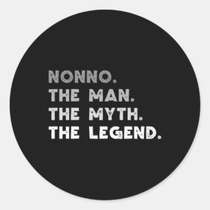 Nicht der Mann, der Mythos, die Legende Cool Nonno Runder Aufkleber