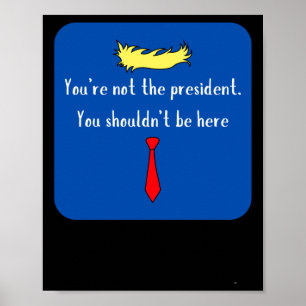 Nicht der Präsident - Blau Poster