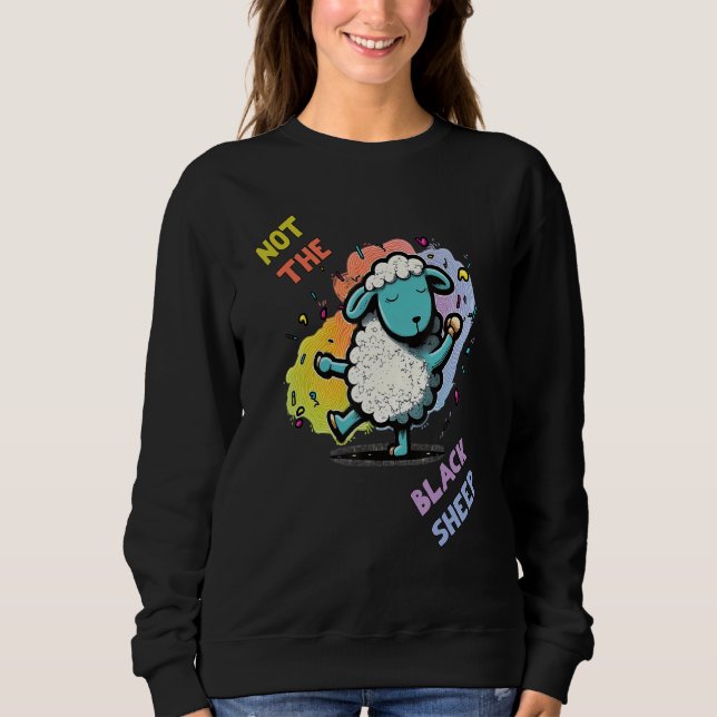 Nicht der Schwarze Schafhirten Bauer Wolle Sweatshirt (Vorderseite)