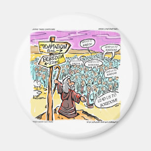 Nicht der Versuchung? Lustige Geschenkkarten und T Magnet