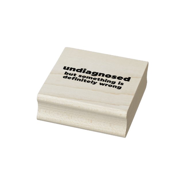Nicht diagnostiziert, aber irgendetwas ist definit gummistempel (Stempel)