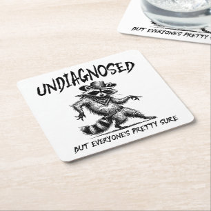 Nicht diagnostiziert, aber jeder ist Hübsch sicher Rechteckiger Pappuntersetzer