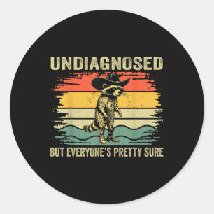 Nicht diagnostiziert, aber jeder ist sich ziemlich runder aufkleber