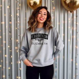 Nicht diagnostiziert, aber jemand Aint rechts grau Sweatshirt