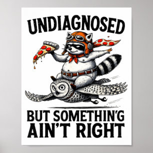 Nicht diagnostizierte Soing Aint Right Lustiger Wa Poster