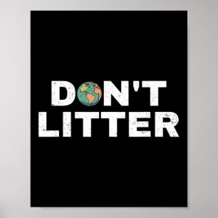 Nicht die Anti-Wurf-Welt des Earth Day Environment Poster