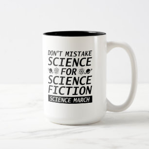 Nicht die Wissenschaft fehlen Zweifarbige Tasse