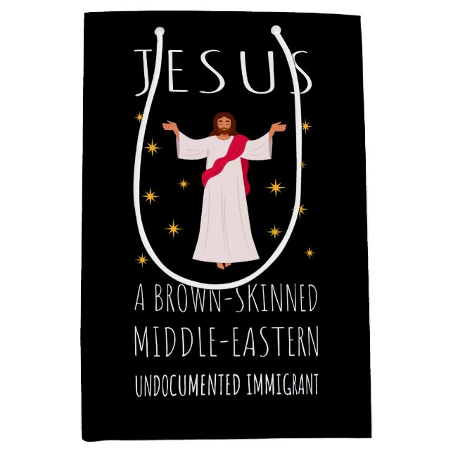 Nicht dokumentierter Jesus-brauner Einwanderer I Mittlere Geschenktüte (Vorderseite)