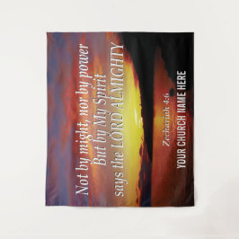 NICHT DURCH MIGHEN NOCH POWER Christliche Mauer Wandteppich