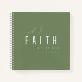 nicht durch Notebooks, sondern durch Glauben Notizbuch