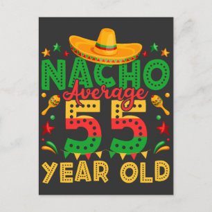 Nicht durchschnittliche 55-jährige Cinco de Mayo Postkarte