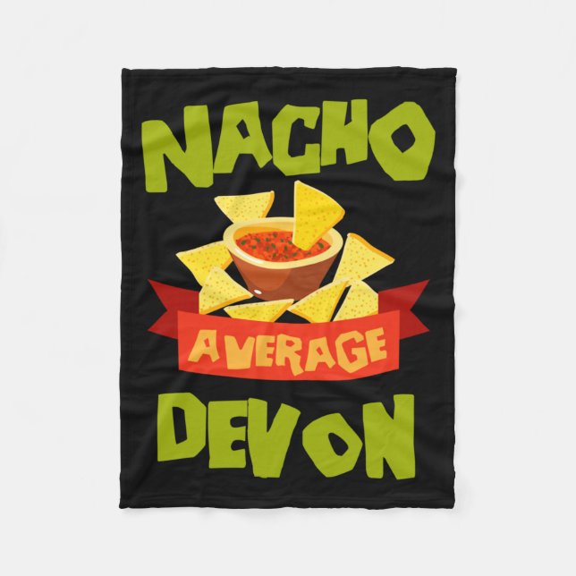 Nicht durchschnittliche Devon lustiger Geburtstag  Fleecedecke (Vorderseite)