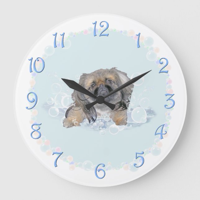 Nicht ein anderes Bad Große Wanduhr (Vorderseite)