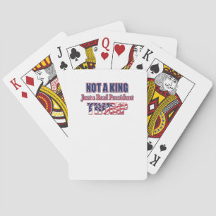 Nicht ein König, nur ein echter Präsident Spielkarten