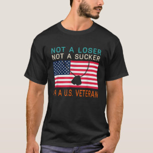 Nicht ein Loser Sucker bin ich ein US Veteran Bide T-Shirt