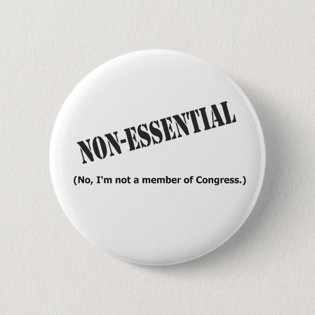 Nicht ein Mitglied des Kongresses Button (Vorderseite)