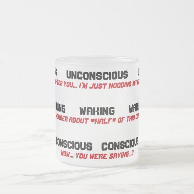 Nicht-EIn-Morgen-Person Kaffee-Tasse Mattglastasse (Mittel)