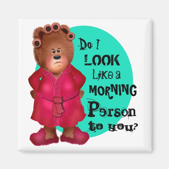 Nicht ein Morgenmensch Magnet (Vorne)