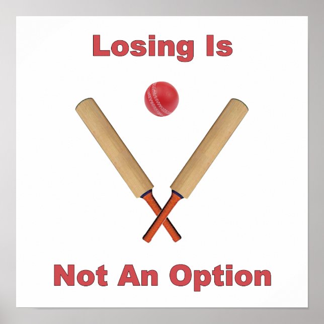 Nicht ein Option-Cricket Poster (Vorne)