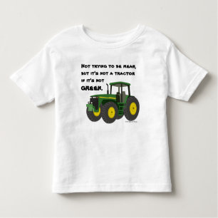Nicht ein Traktor, wenn er nicht grün ist Kleinkind T-shirt