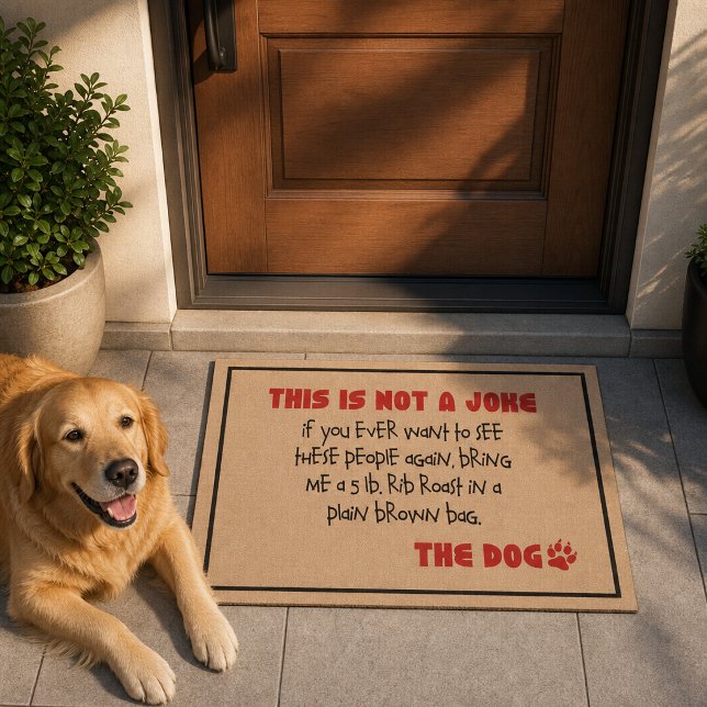 Nicht ein Witz - die Hundefußmatte Fußmatte (Von Creator hochgeladen)