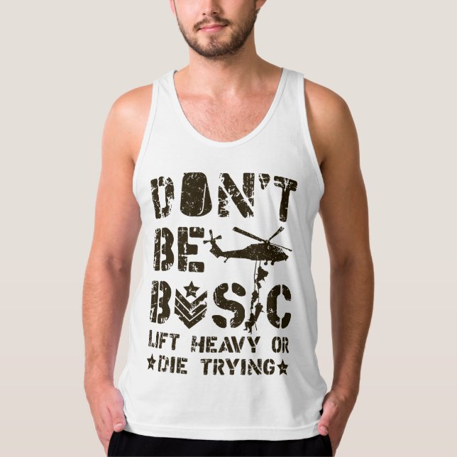 Nicht einfach: Heavy Lift oder Die Tank Top (Vorderseite)