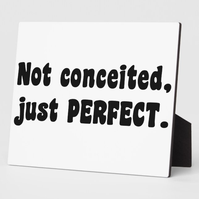 Nicht eingebildet, nur perfekt fotoplatte (Seite)