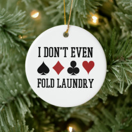 Nicht einmal den Poker Wäscherei Funny Cards falte Keramik Ornament