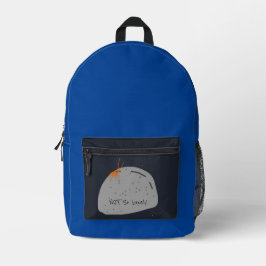 Nicht einsam - Funny Character (blau) Bedruckter Rucksack