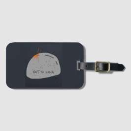 Nicht einsam lustig (grau) Gepäckmarke Gepäckanhänger