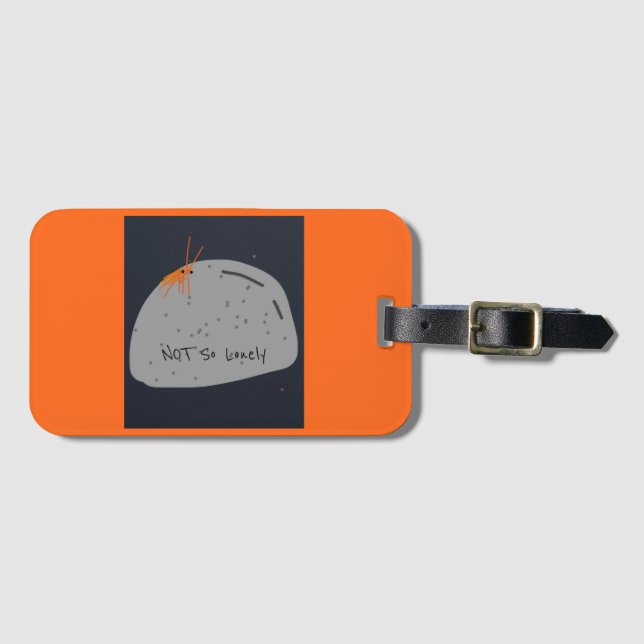 Nicht einsam sonnige Gepäckmarke Gepäckanhänger (Vorderseite (Horizontal))