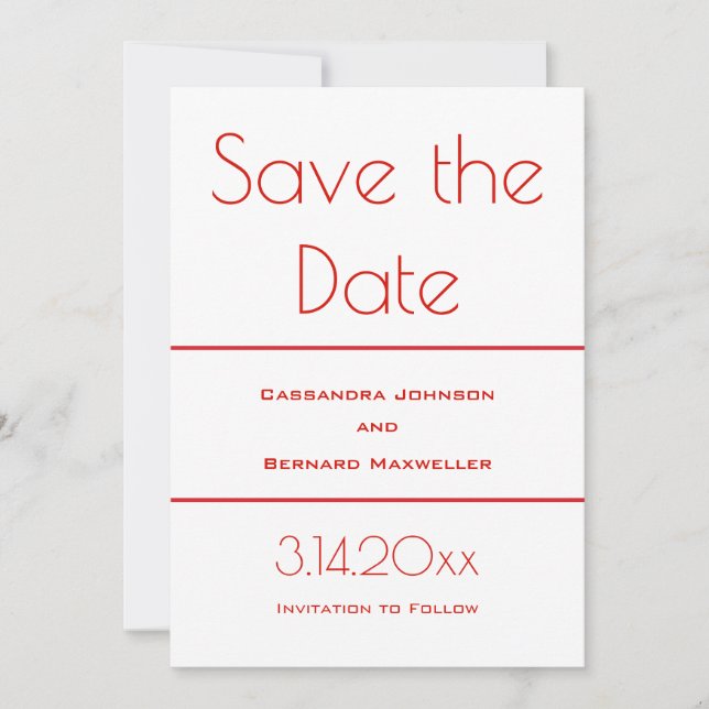 Nicht Eloping Wedding Set | SAVE THE DATE (Vorderseite)