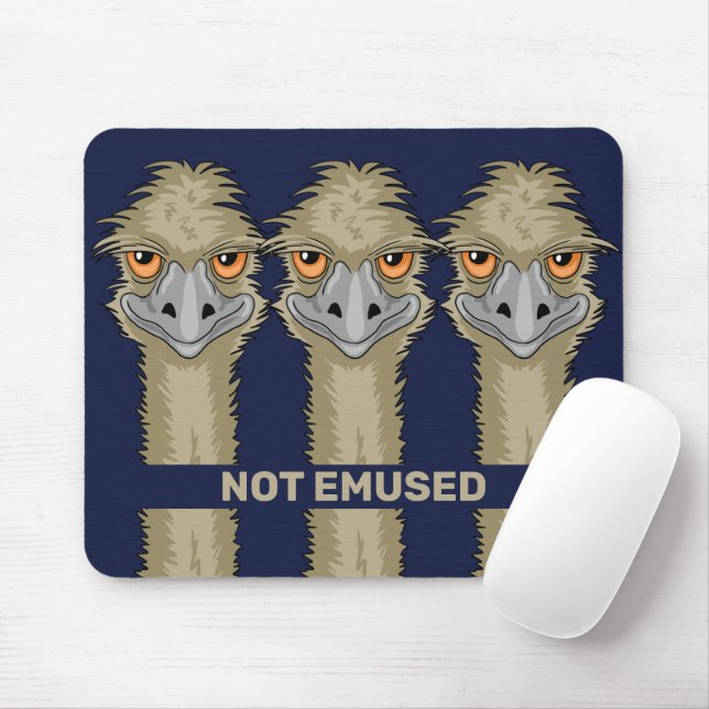 Nicht Emused Funny Emu Pun Mousepad (Mit Mouse)
