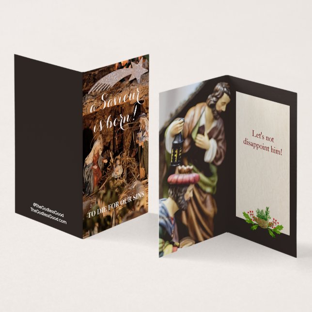 Nicht enttäuschen - Atheistische Weihnachtskarten  (Innenseite und Außenseite)