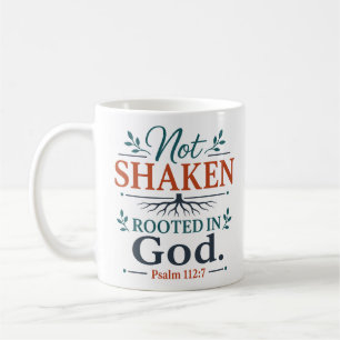 Nicht erschüttert - verwurzelt in Gott - Schrift E Kaffeetasse