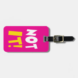 Nicht es Rosa-Taschen-Gepäckanhänger Gepäckanhänger