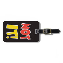 Nicht es Taschen-Gepäckanhänger-Schwarzes