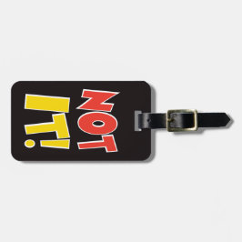 Nicht es Taschen-Gepäckanhänger-Schwarzes Gepäckanhänger