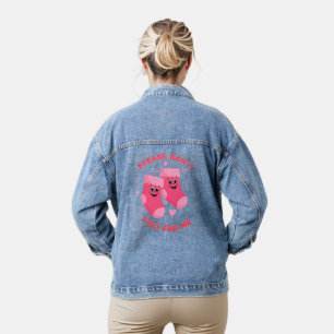 Nicht fallen für mich, keine Schlupfsocken, medizi Jeansjacke