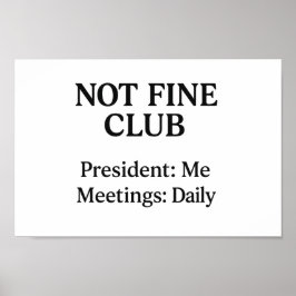 Nicht feiner Club - Wall Art Print Poster