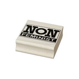 Nicht-feministische Logo-Briefmarke Gummistempel