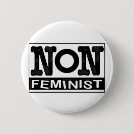 Nicht-feministisches Logo-Abzeichen Button