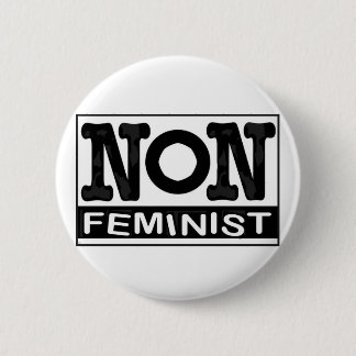 Nicht-feministisches Logo-Abzeichen Button