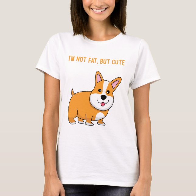 nicht fett, sondern niedlicher T - Shirt (Vorderseite)