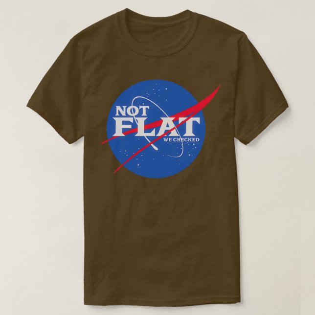 Nicht flach geprüft T-Shirt (Design vorne)