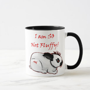 Nicht flaumiger PunkGoth Häschen-Kaninchen-Spaß Tasse