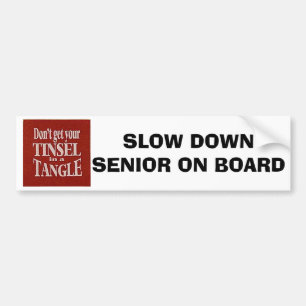 NICHT FLUSTERED=AUTOAUFKLEBER FÜR SENIOREN AUTOAUFKLEBER