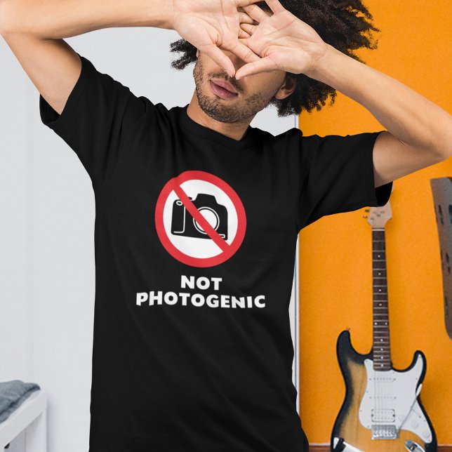 Nicht fotogen - Keine Fotos T - Shirt signieren (Von Creator hochgeladen)
