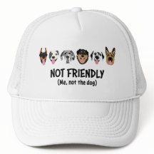 Nicht freundlich mich nicht der Hund lustig